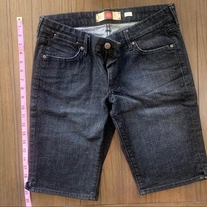 Old Navy black jean shorts. Ultra low waist.